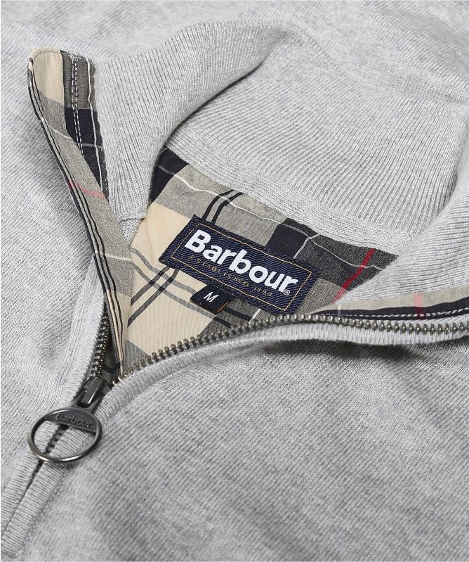 Barbour Cotton Half-Zip Tain Jumper
