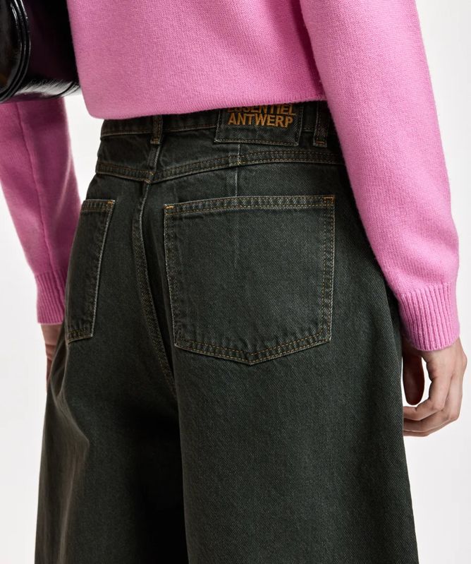 Essentiel Antwerp Kokos Barrel-Leg Cropped Jeans