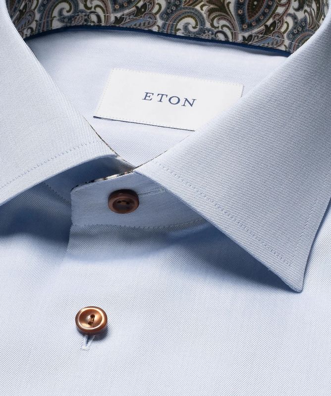 Eton Paisley Signature Twill Contemporary Fit Shirt