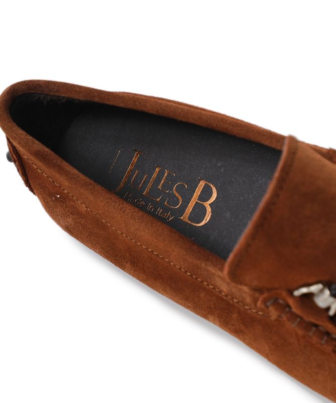 Jules B Suede Horse Bit Driving Loafers