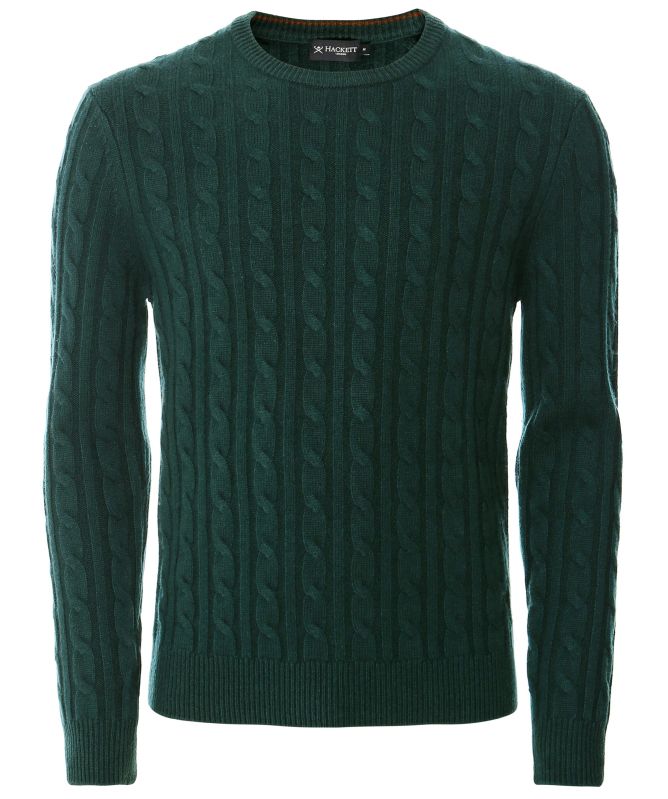 Hackett Cashmere Mix Cable Jumper