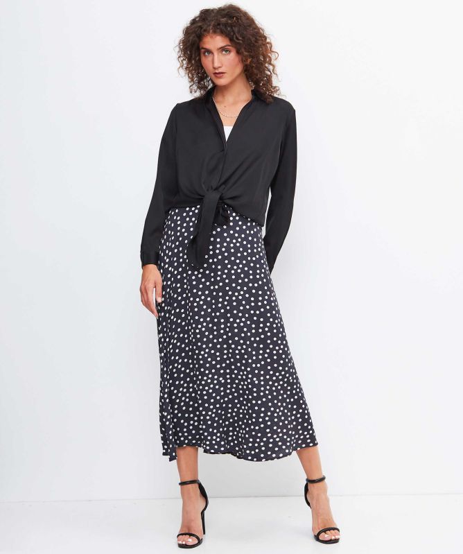 RIXO Areza Midi Skirt