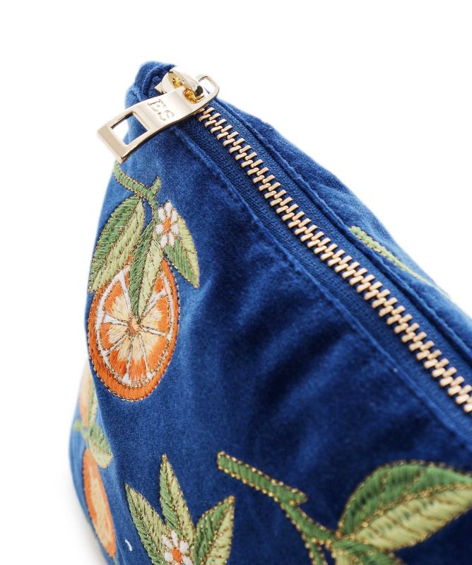 Elizabeth Scarlett Orange Blossom Blue Everyday Pouch