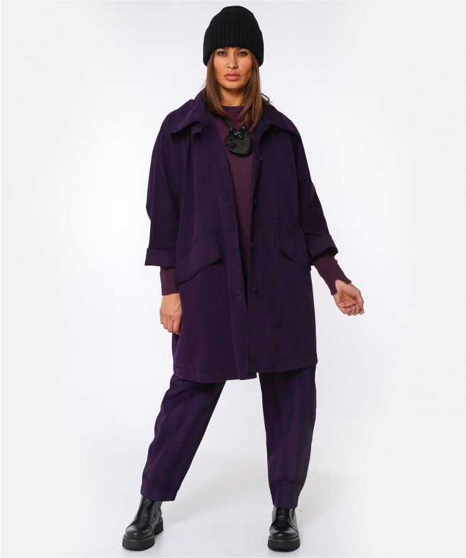 OSKA Bellsaria Brushed Cotton Coat