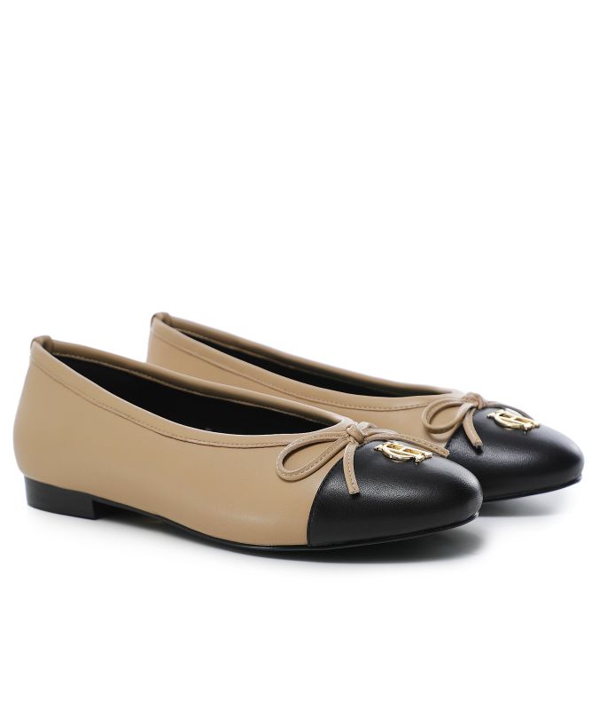 Holland Cooper Leather Ballet Shoes