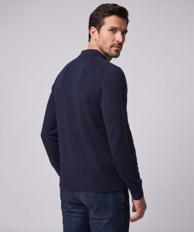 Paul Smith Merino Wool Long-Sleeve Polo Shirt