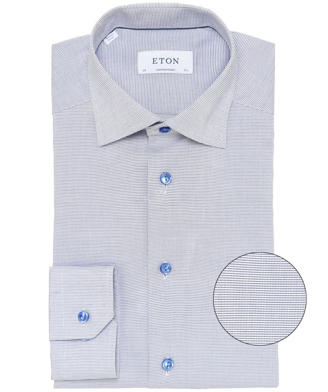 Eton Contemporary Fit Micro Stripe Shirt