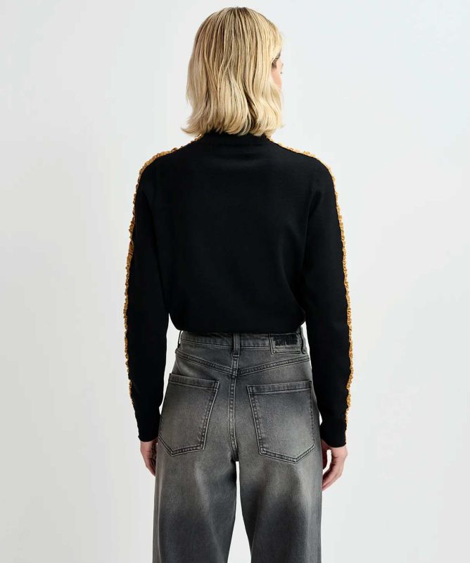 Essentiel Antwerp Gertini Tape Trim Turtleneck Sweater