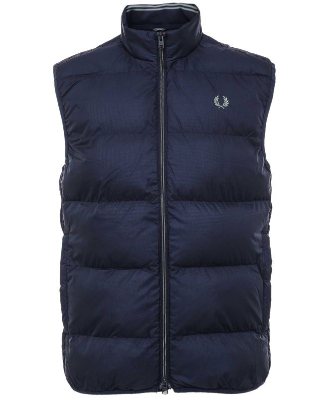 Fred Perry Navy Insulated Gilet