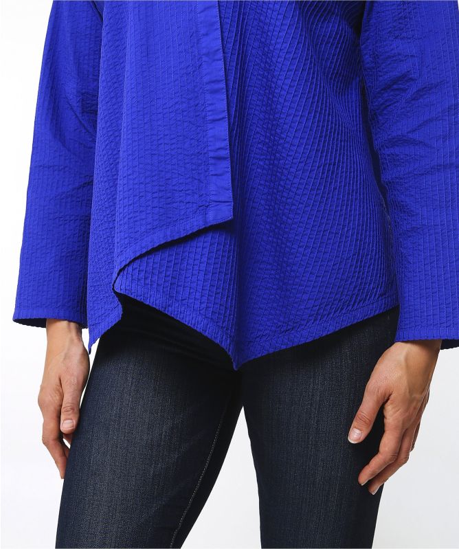 Yaccomaricard Asymmetric Pintuck Shirt