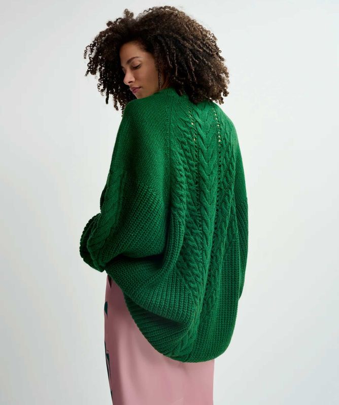 Essentiel Antwerp Oversized Cable-Knitted Jumper