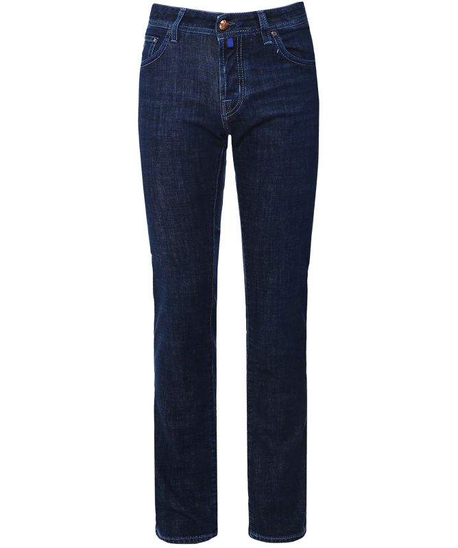 Jacob Cohen Blue Cotton Slim Fit Jeans