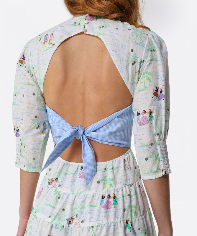 RIXO Agyness Tiered Dress