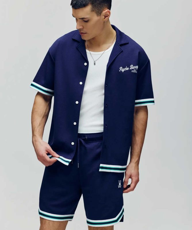 Psycho Bunny Basil Camp Collar Shirt