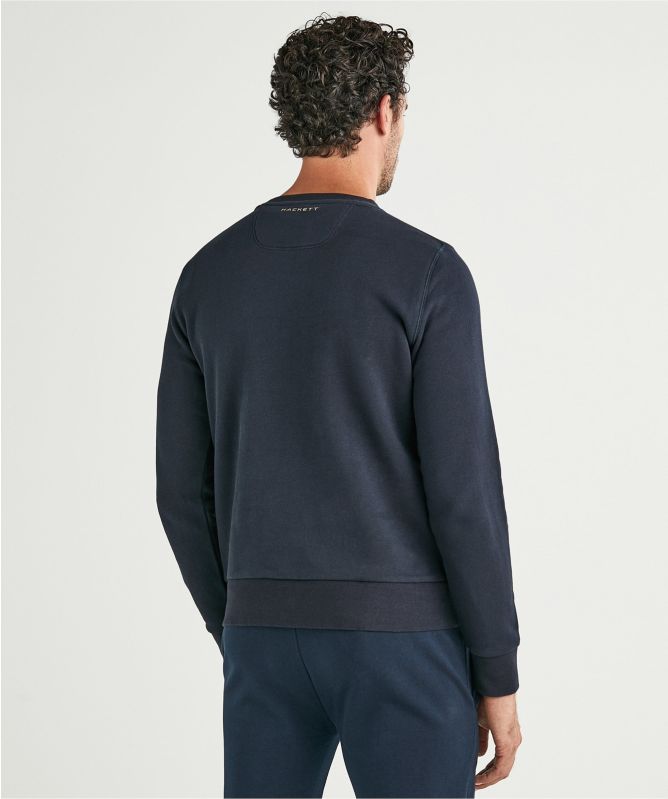 Hackett Crew Neck AMR Logo Sweatshirt