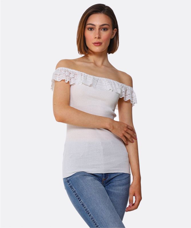 Rosemunde Benita Silk Off The Shoulder Top