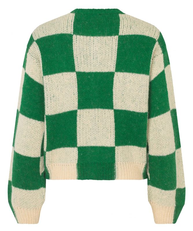Stine Goya Ash Check Alpaca Cardigan