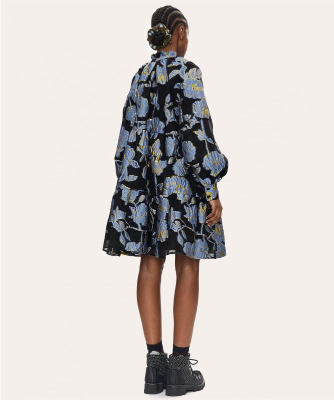 Stine Goya Blue Jasmine Flower Dress Jules B