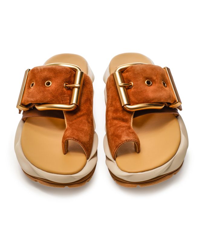 4CCCCEES Mellow Glow Soft Brown Sandals