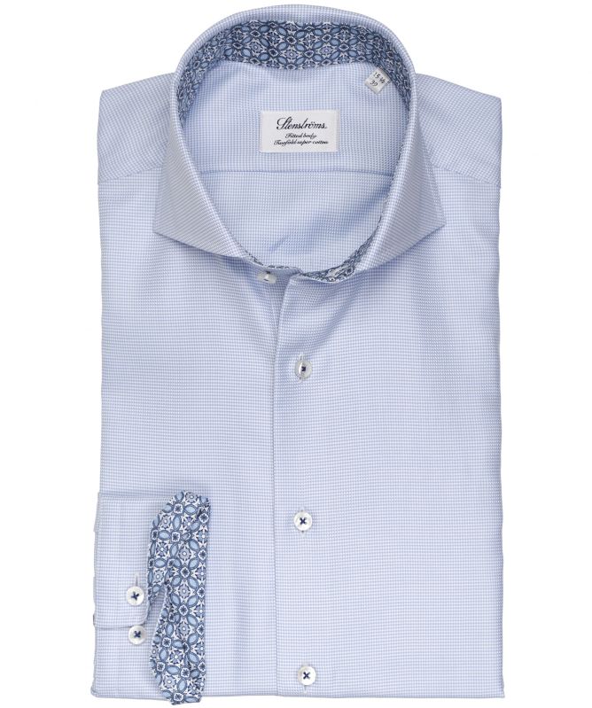 Stenstroms Fitted Body Micro Houndstooth Shirt