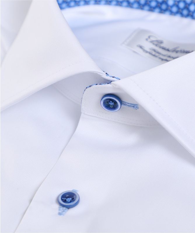 Stenstroms Fitted Body Geo Trim Shirt