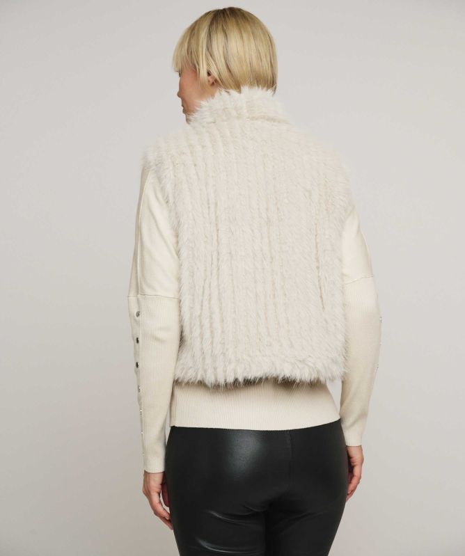 Rino and Pelle Dava Faux Fur Waistcoat