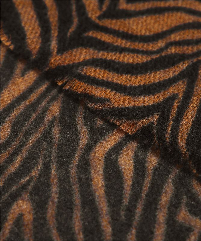 Rino and Pelle Danty Zebra Print Scarf