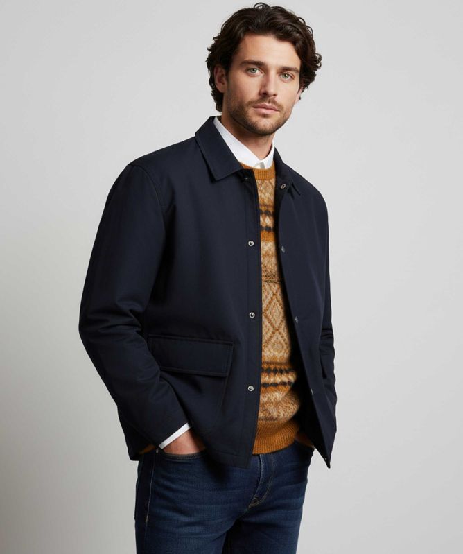 BOSS Water-Repellent Relaxed-Fit Jacket