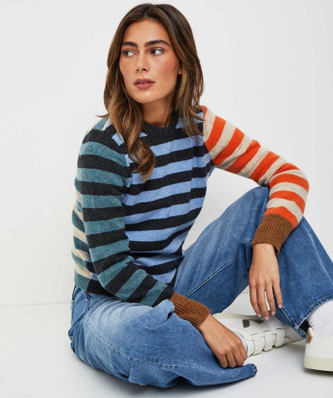 ERIBÉ Stobo Stripe Reversible Jumper