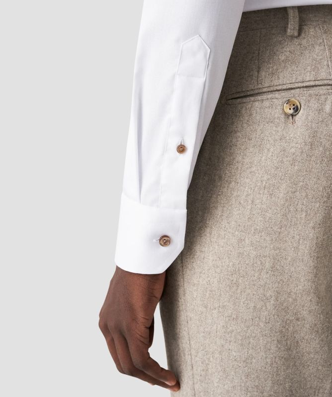 Eton Signature Twill Contrast Ribbon Slim Fit Shirt