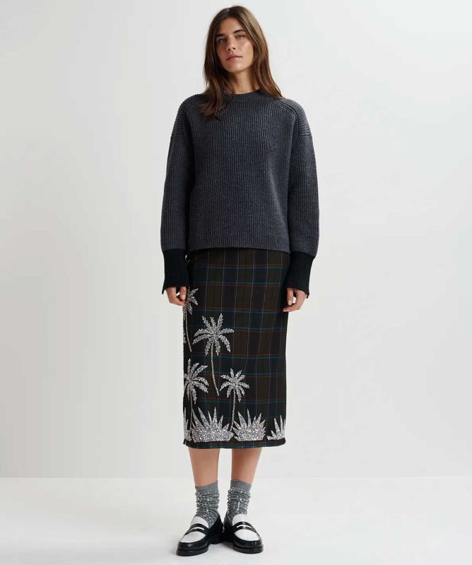 Essentiel Antwerp Ginster Contrast Cuff Jumper