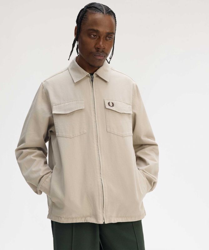 Fred Perry Twill Zip Overshirt