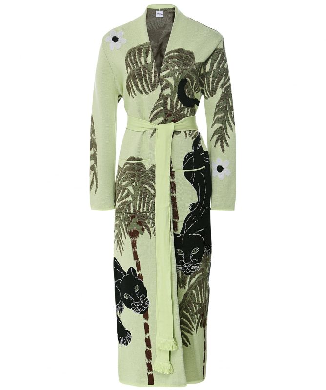 Hayley Menzies Jacquard Panther Duster