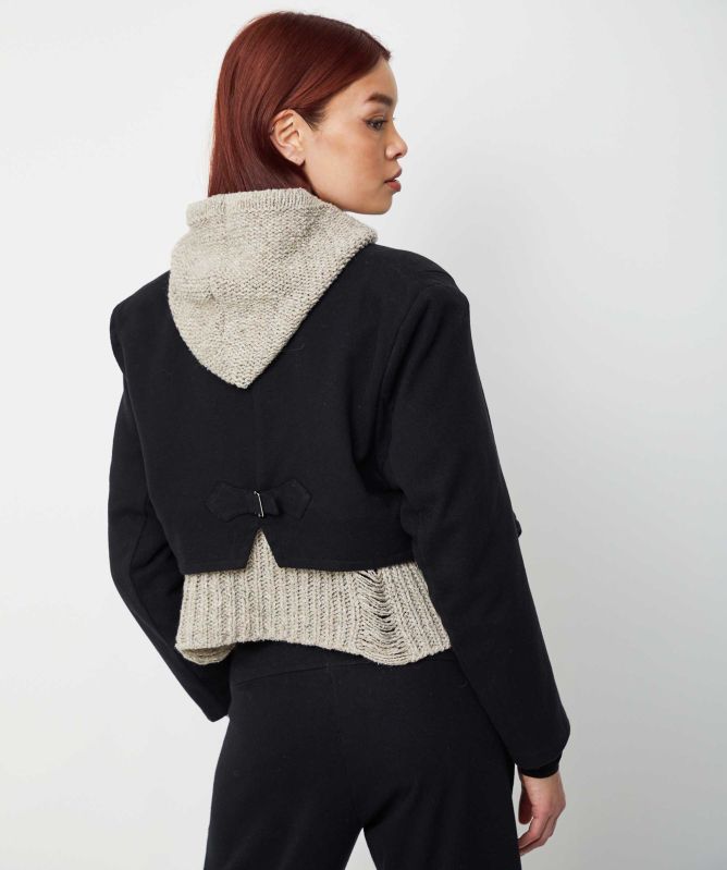 Lurdes Bergada Cropped Fleece Jacket