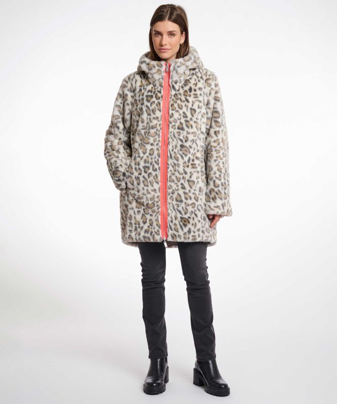 Rino and Pelle | Javin Leopard Reversible Parka