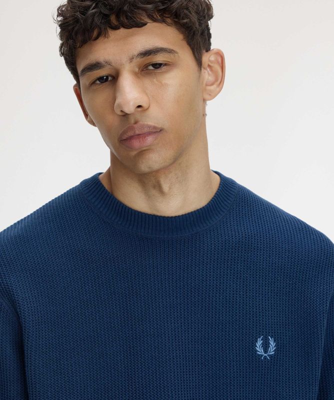 Fred Perry Textured Crew Jumper
