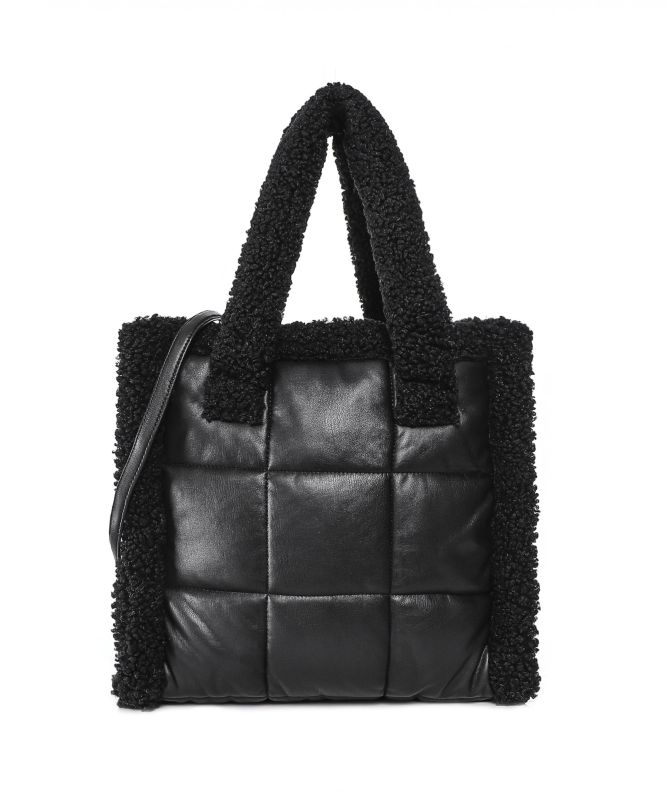 Stand Studio Lolita Quilted Faux Shearling Bag