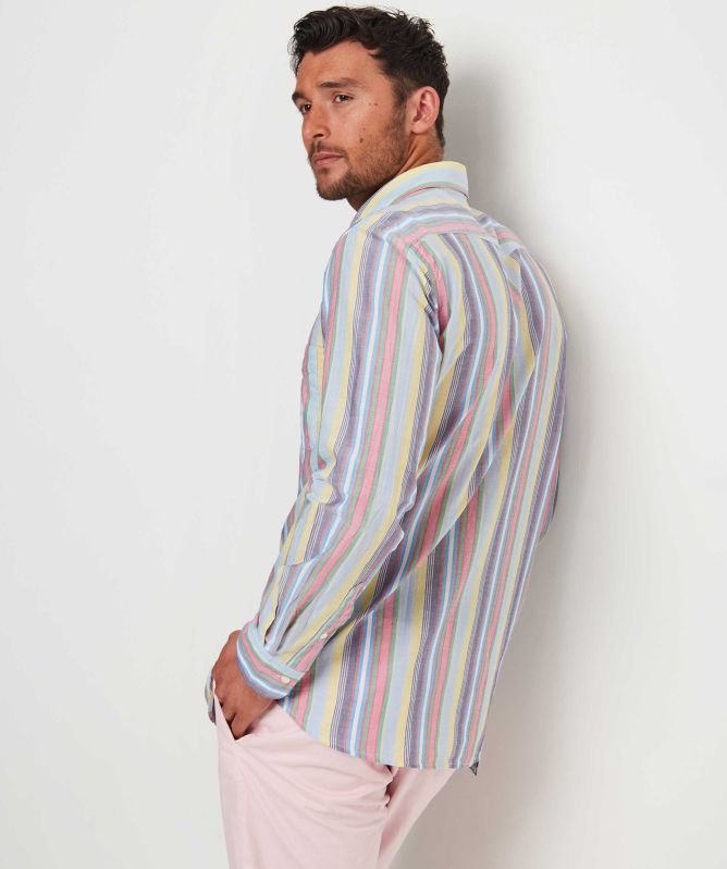 Hartford Slim Fit Striped Paul Shirt