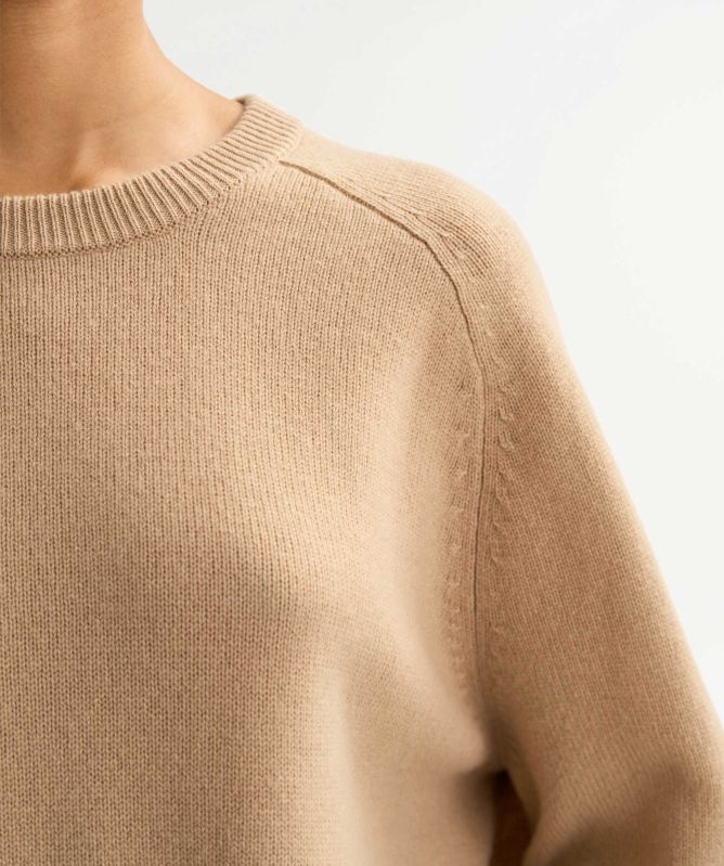 Soft Goat Boyfriend Crewneck Jumper | Jules B