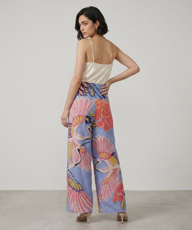 One Hundred Stars Crane Wide Leg Trousers