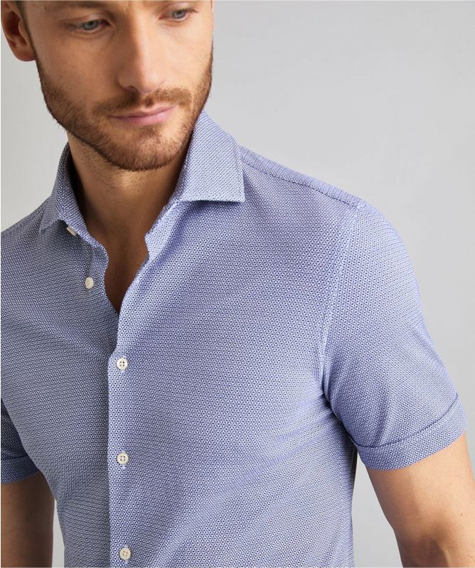 Baldessarini Micro Pattern Short Sleeve Keith M Shirt