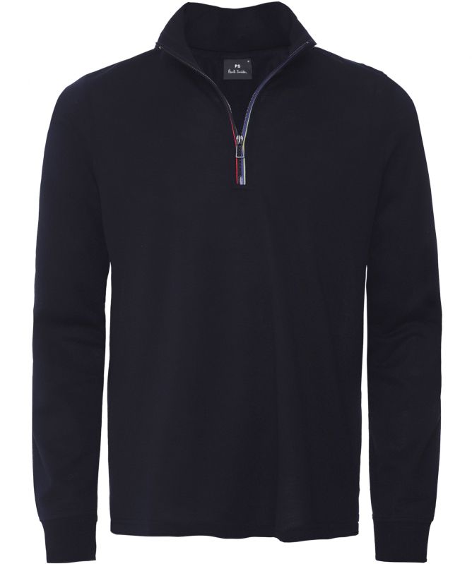 Paul Smith Cotton Pique Half-Zip Polo Shirt