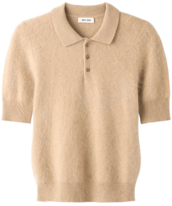 Soft Goat Brushed Pique Polo Jumper