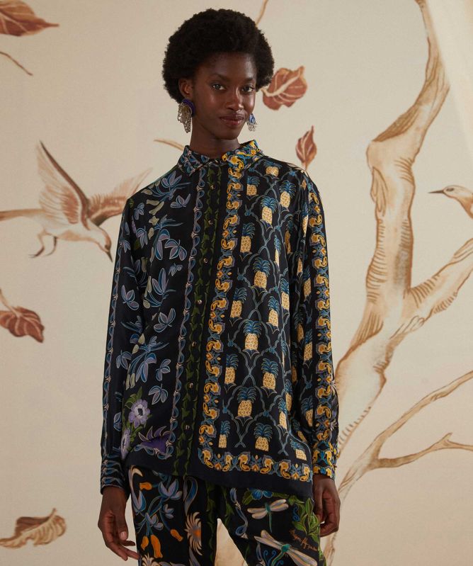 FARM Rio Winter Garden Pyjama Shirt