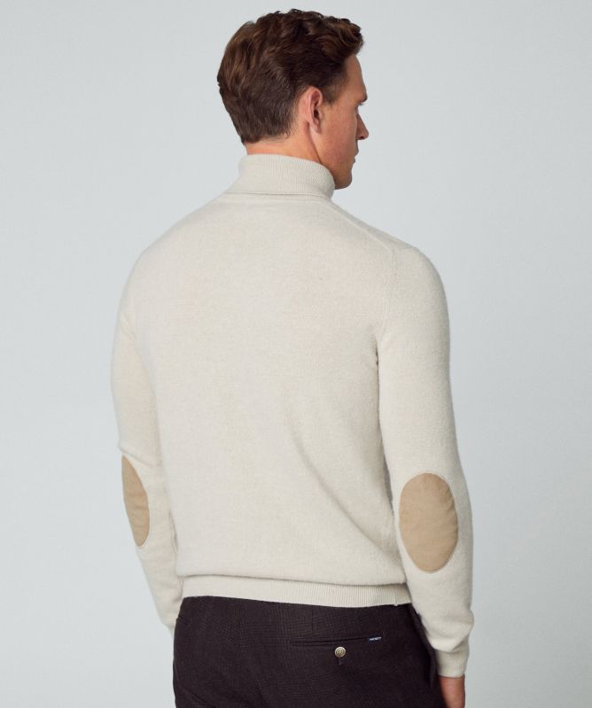 Hackett Merino Cashmere Roll Neck Jumper