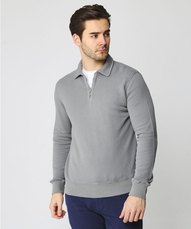 Hartford Zip Placket Sweatshirt
