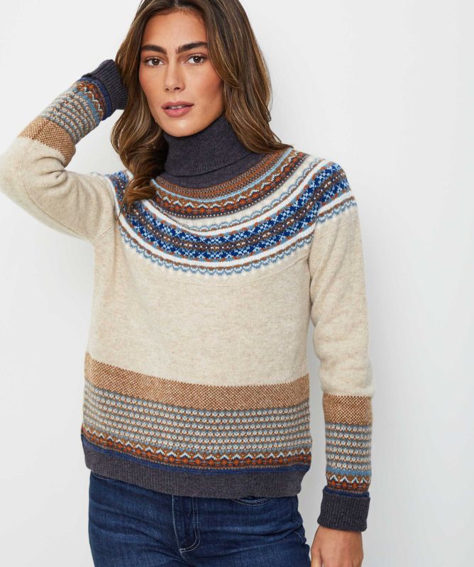 ERIBÉ Alpine Wool Roll Neck Sweater