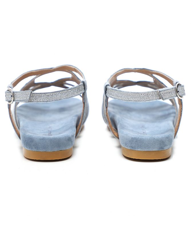 Alma en Pena Suede Twisted Strap Sandals