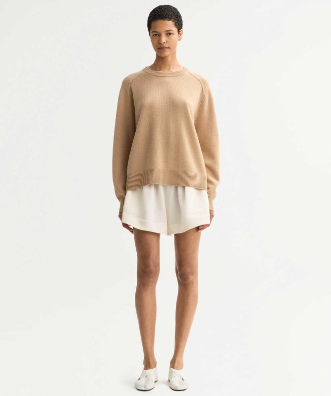 Soft Goat Boyfriend Crewneck Cashmere Jumper