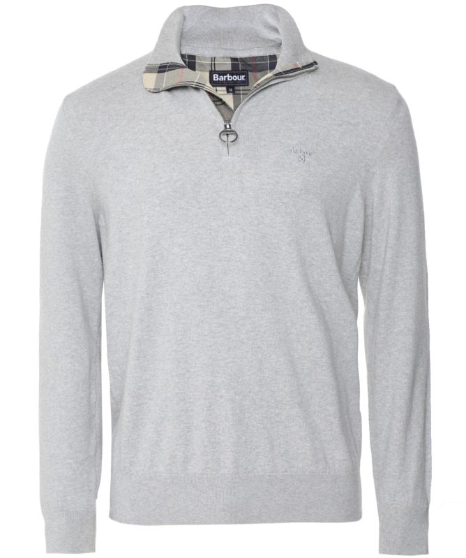 Barbour Cotton Half-Zip Tain Jumper